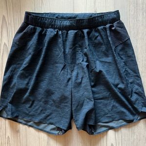 Men’s Lululemon Training Shorts with liner - Navy Blue - Medium